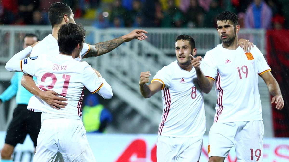 Celebración del 0-1