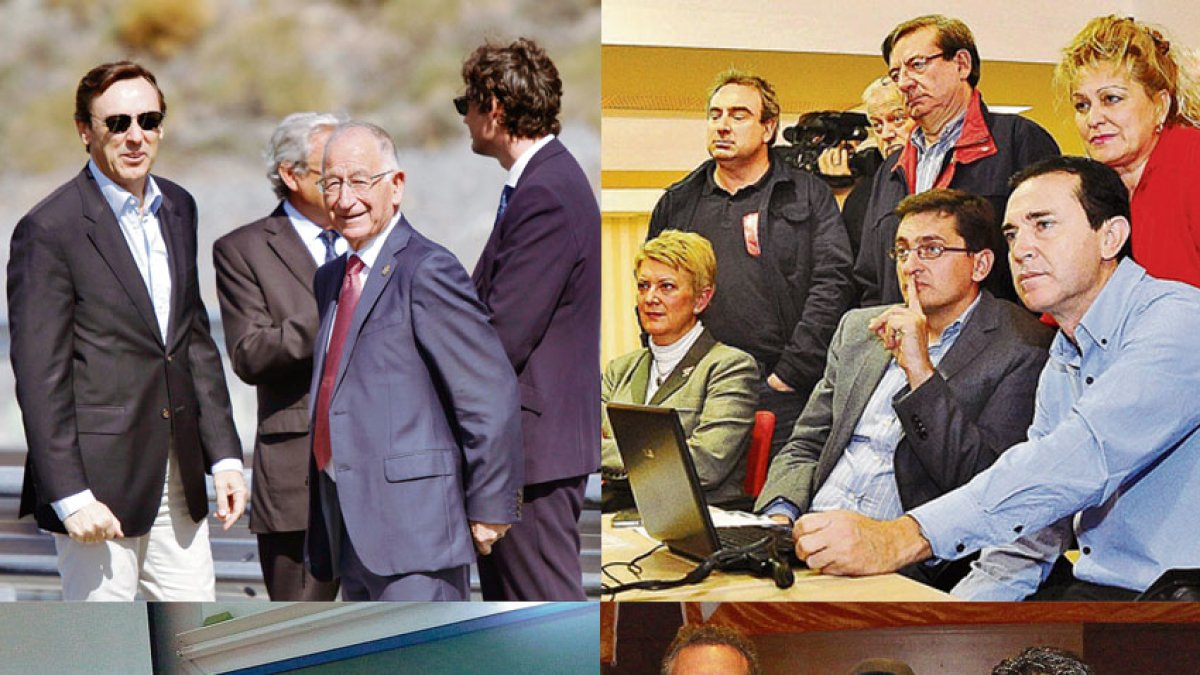 Imágenes de los líderes políticos provinciales.