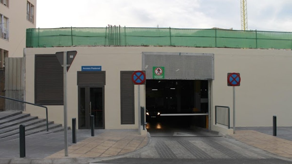 Zona sobre la que se levantará el edificio.