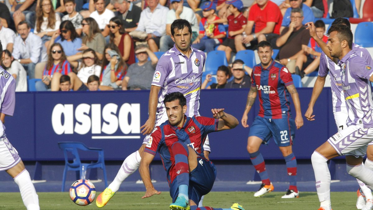 Chema en el partido ante el Valladolid.