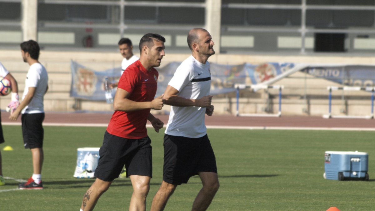 Fran Vélez con Fernando Soriano.