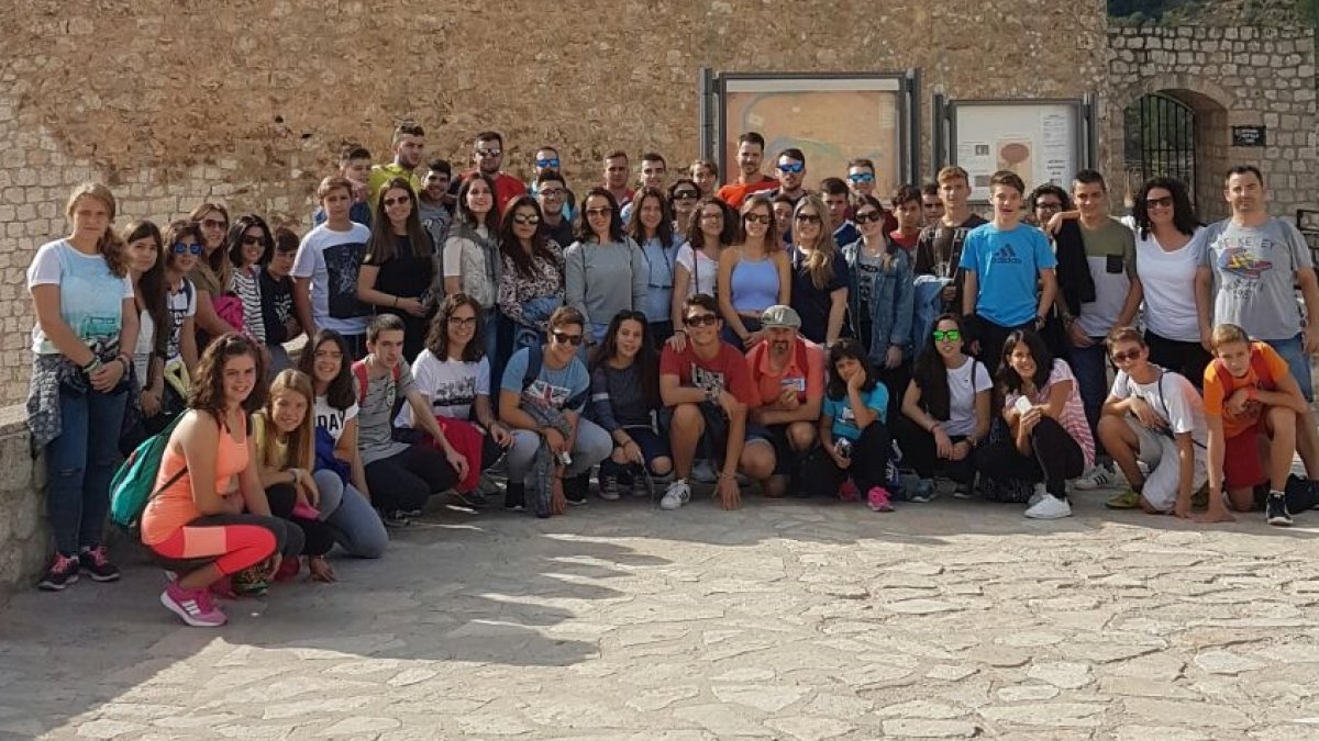 Los integrantes de la Banda, durante su viaje.