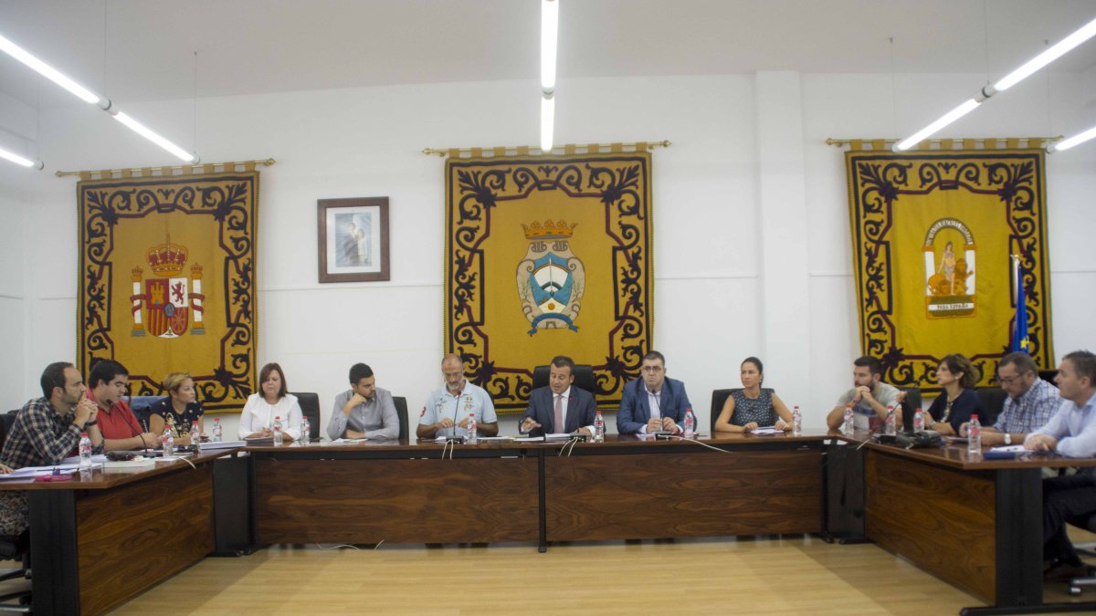 Pleno municipal, celebrado el pasado viernes en el Ayuntamiento de Carboneras.