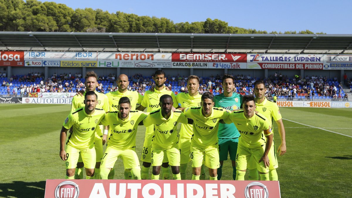 El once UDA en Huesca.