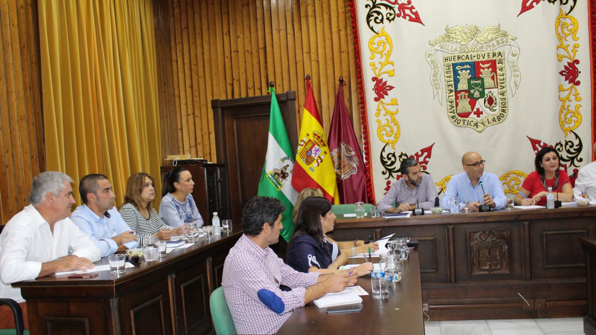 Momento del último Pleno del Ayuntamiento de Huércal-Overa.