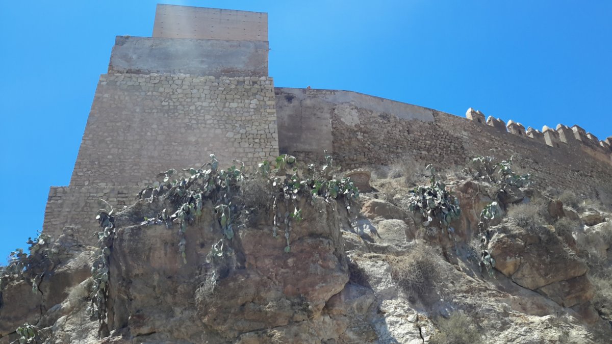 La Junta reconoce que cayeron mampuestos en la zona.