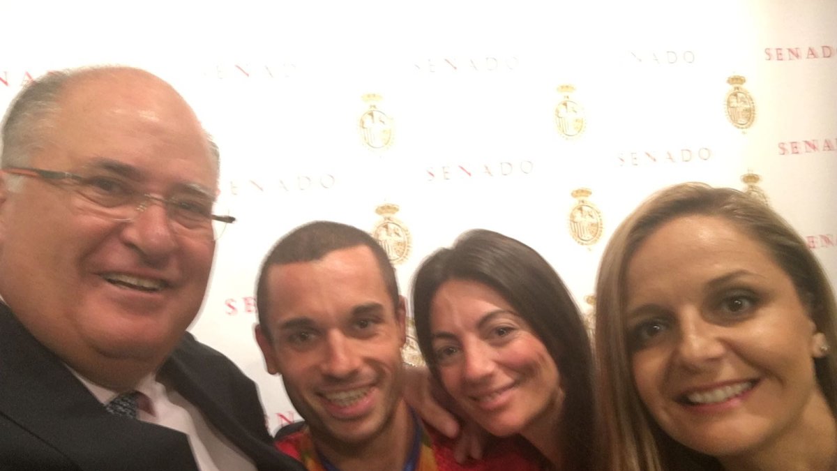 Un selfie para la historia.