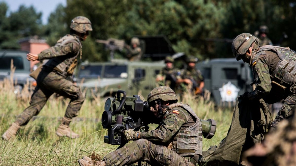 Legionarios almerienses en el ejercicio Venerable Gauntlet.