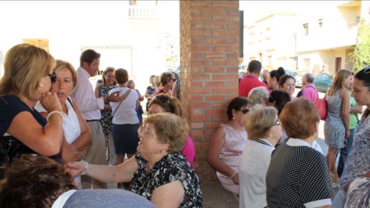 Concentración en las puertas de la guardería en septiembre de 2013.