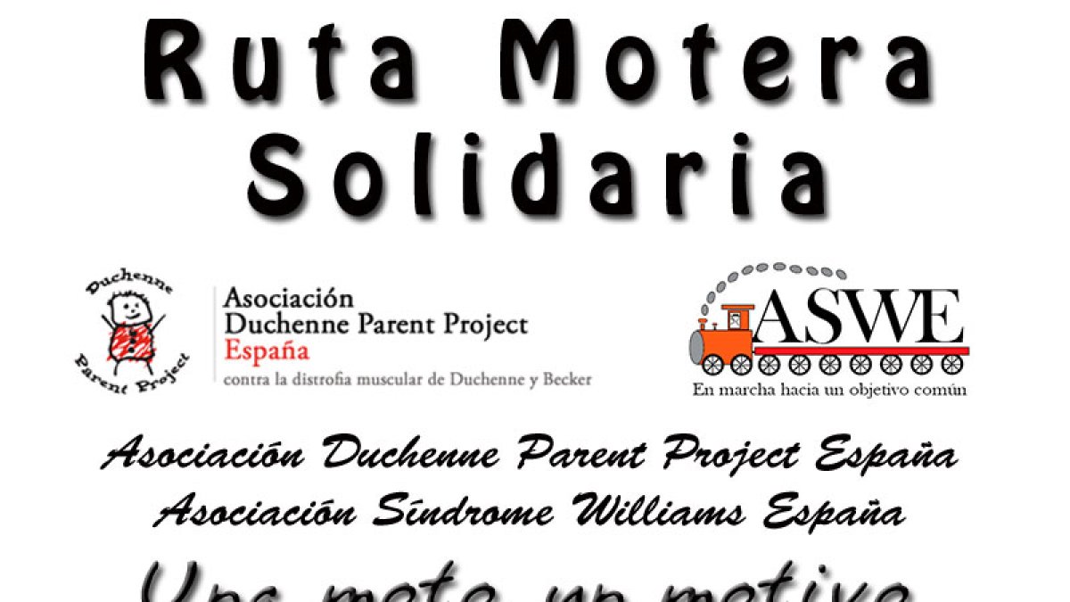 Cartel Ruta Motera Solidaria en Huercal de Almería