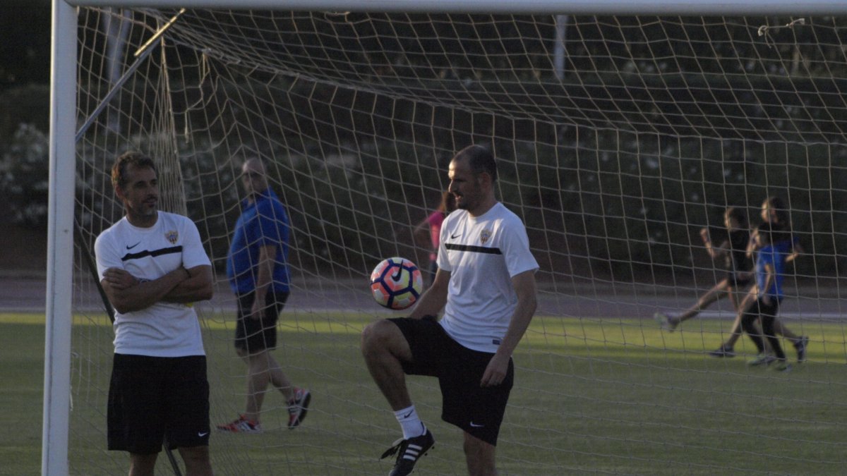 Fernando Soriano en el campo Anexo.