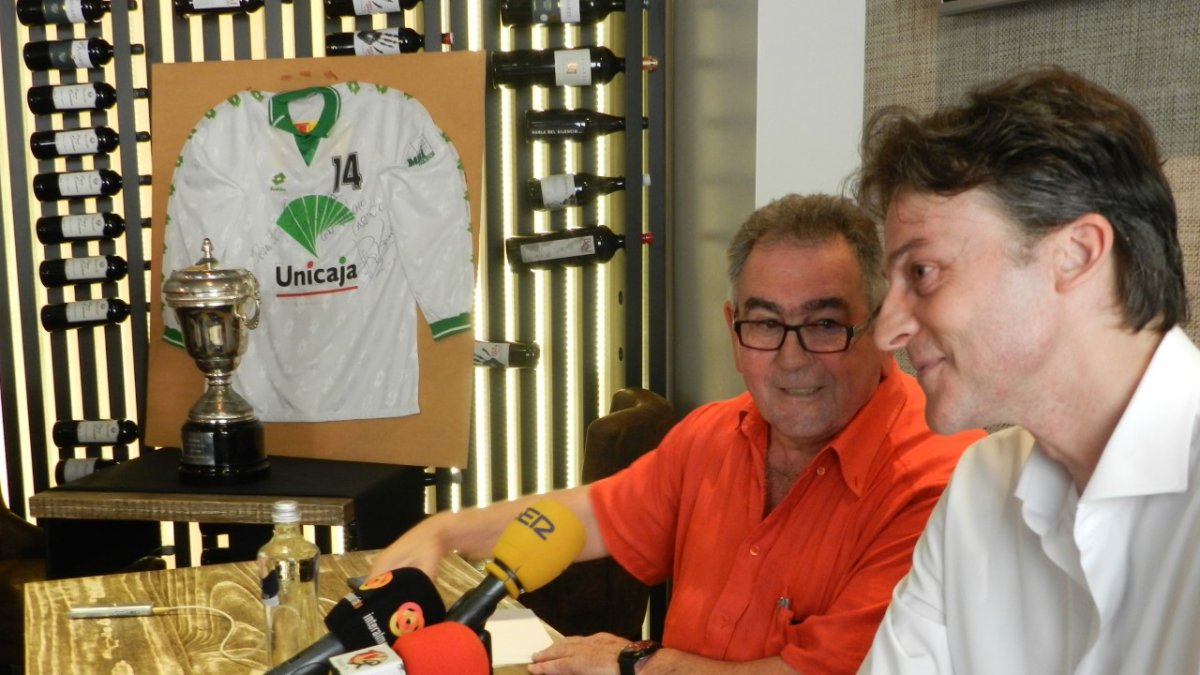 Sedeño con Rafa Pascual.