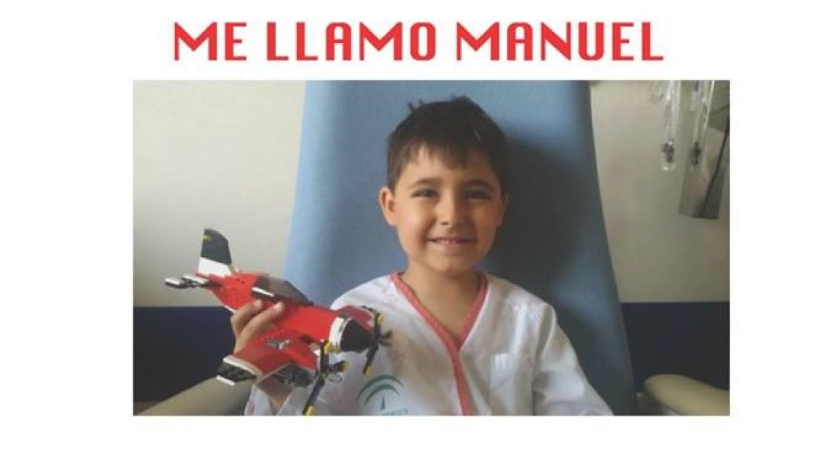 Cartel distribuido para ayudar a Manuel y a otros enfermos.