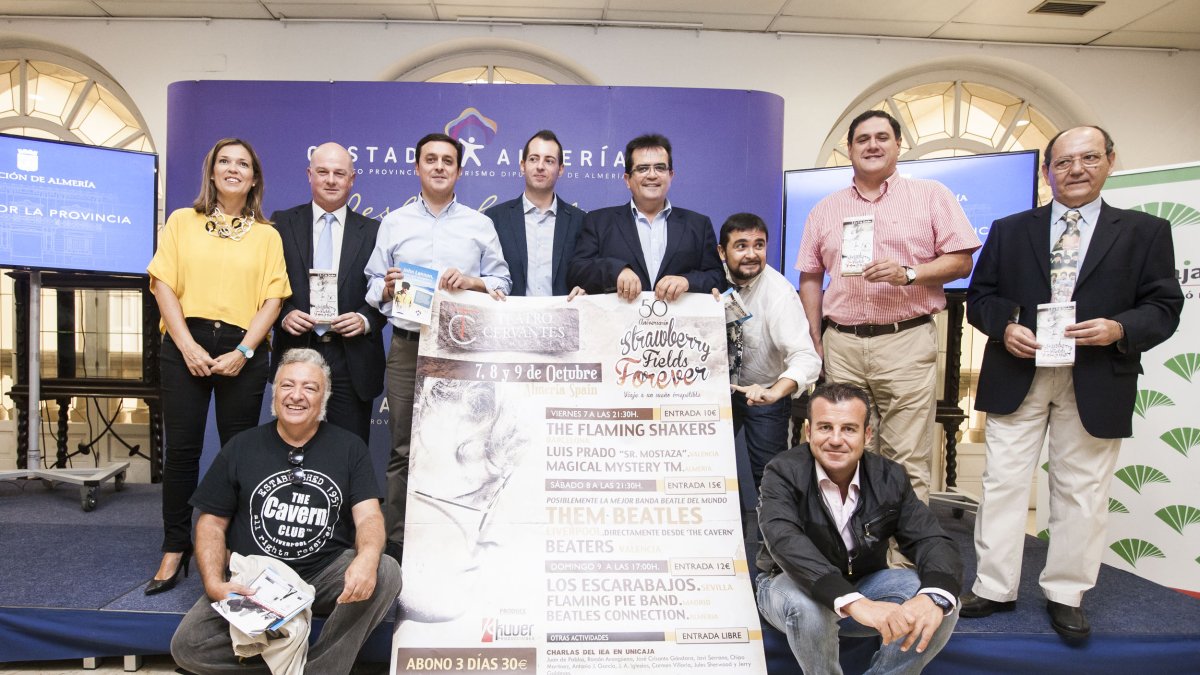 Presentación  del festival con asistencia de organizadores y colaboradores, ayer.