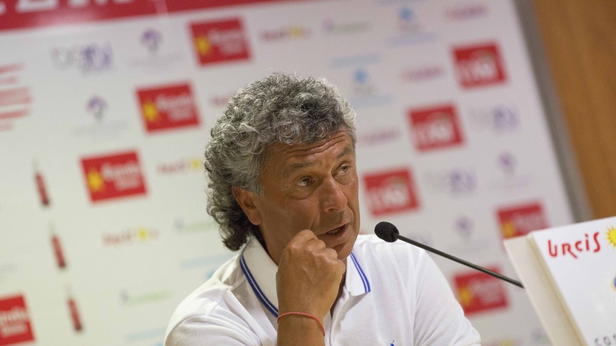 Gorosito, el día que se despidió del Almería.