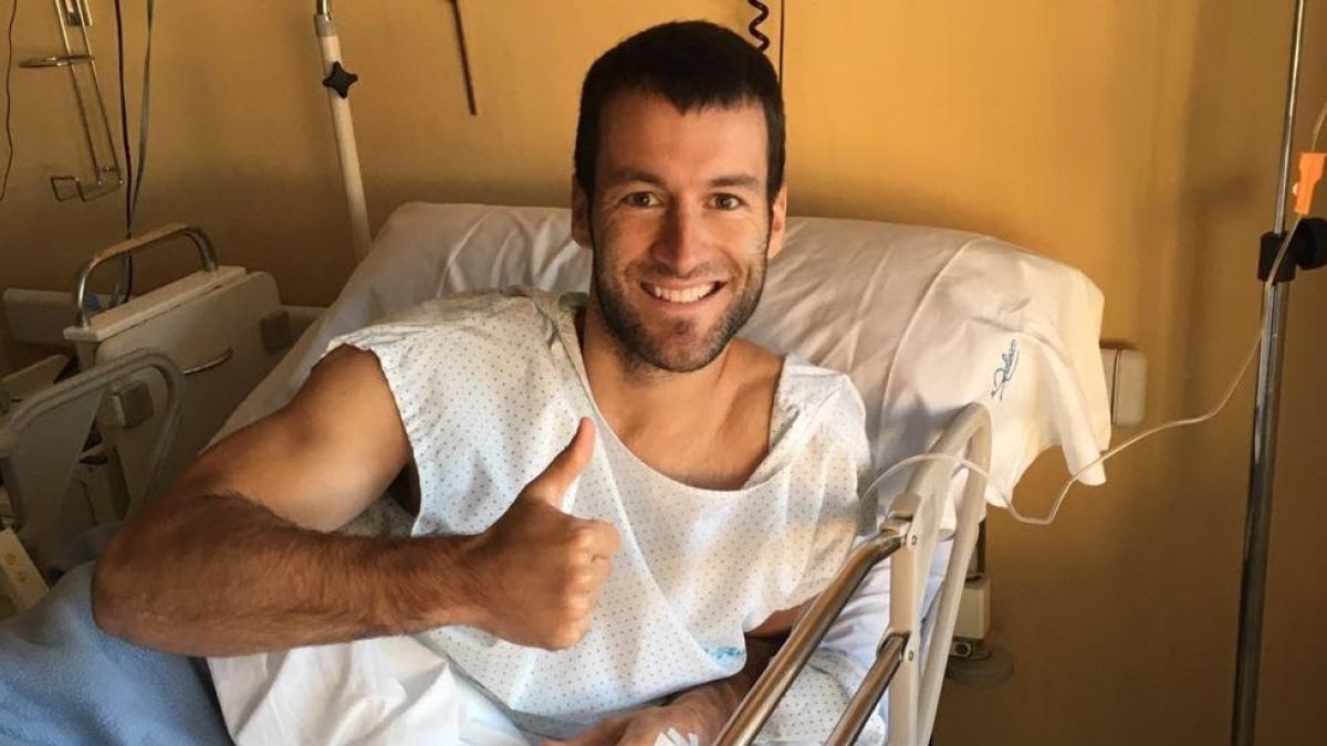 El jugador tras la operación.