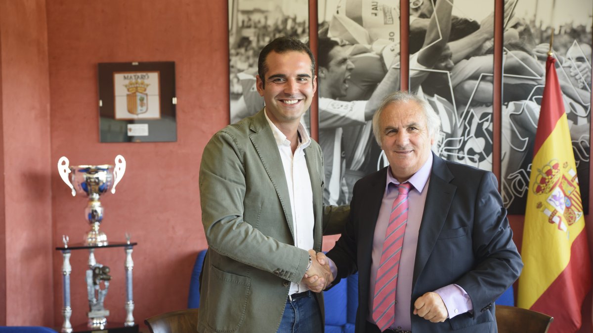 El alcalde de Almería con el presidente Alfonso García.