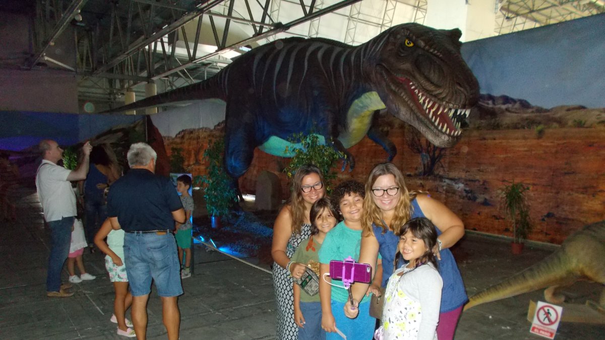 La pieza estrella de la exposición es el grandioso Tiranosaurio Rex.