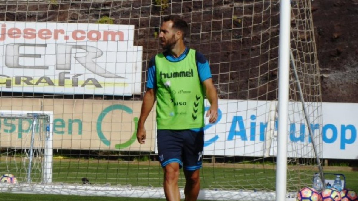 Entrenamiento del CD Tenerife.