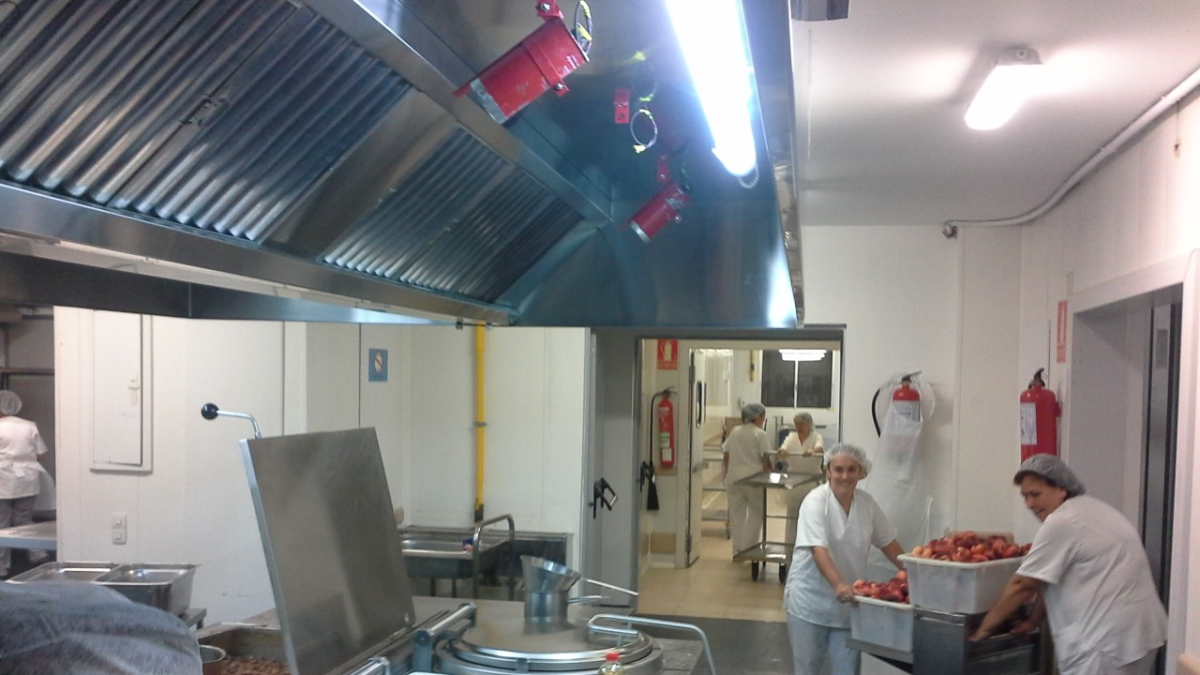 Zona de las cocinas de Torrecárdenas recientemente reformada.