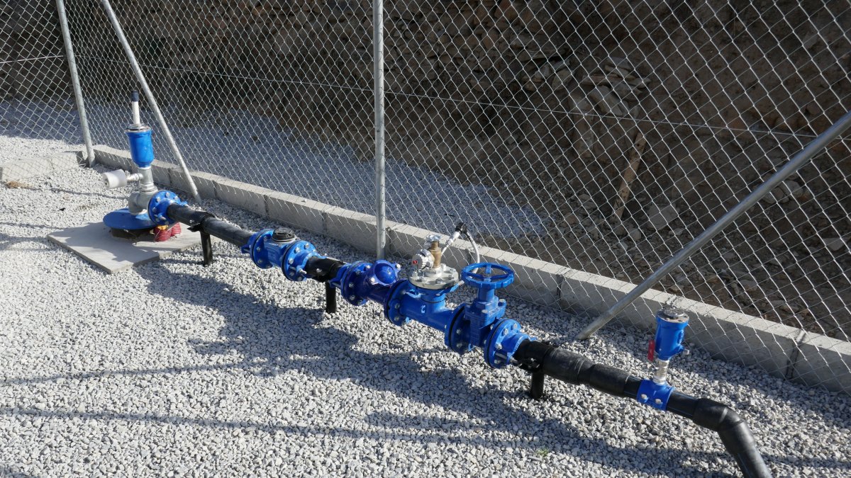 Instalación realizada para garantizar el agua potable.