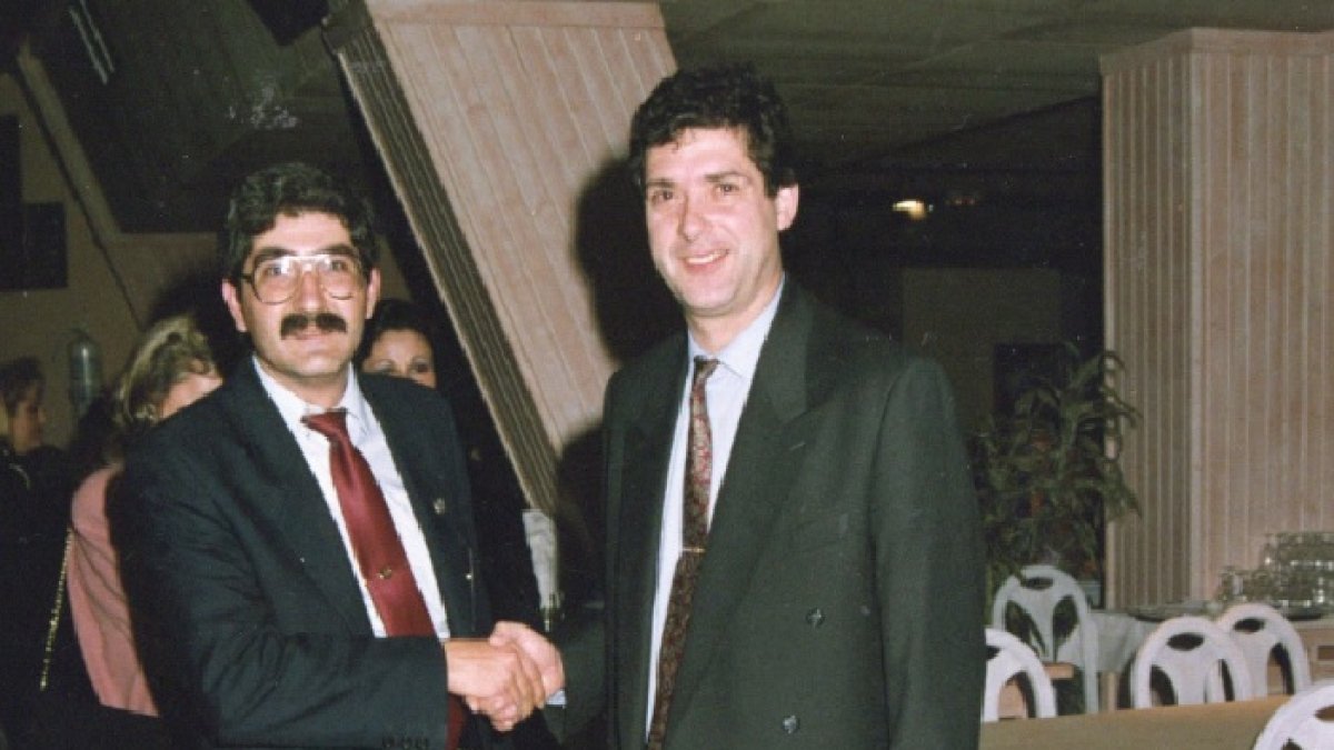 Pepe González con Villar.