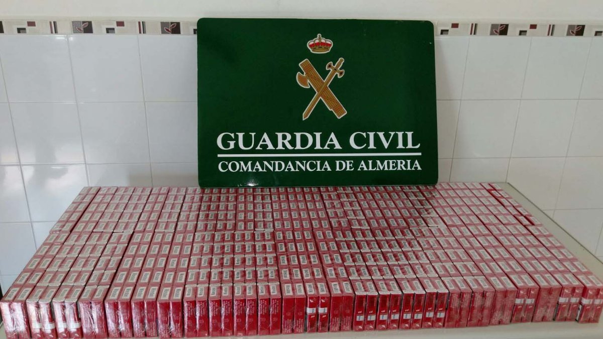 Tabaco intervenido por la Guardia Civil.
