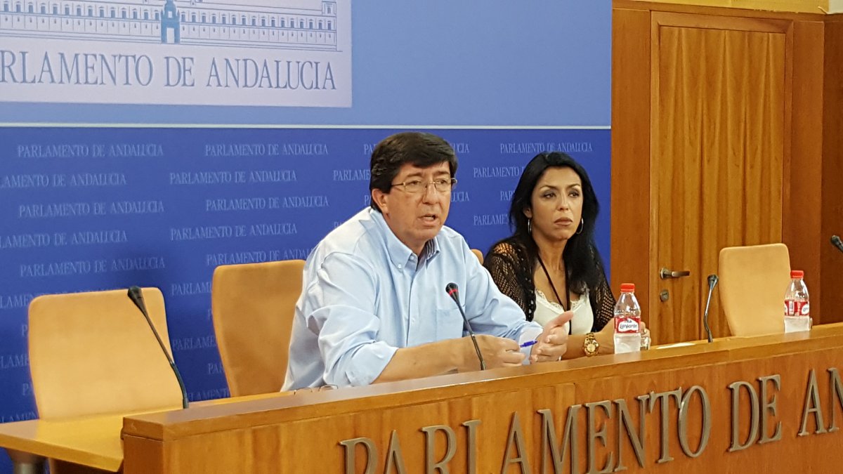 Juan Marín y la almeriense Marta Bosquet.