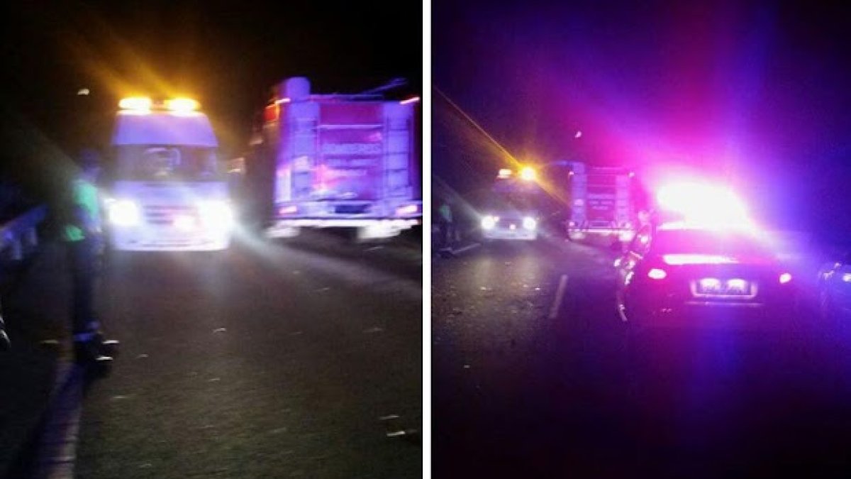 Imágenes del dispositivo montado en el lugar del accidente.