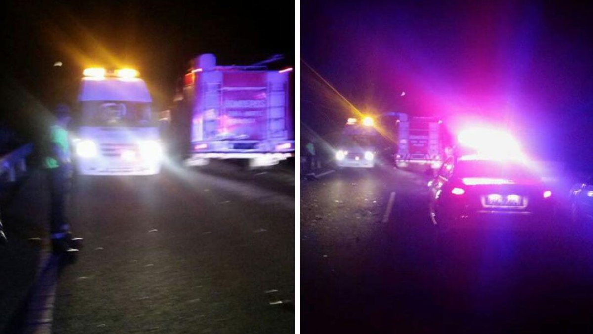 Imágenes del dispositivo montado en el lugar del accidente.