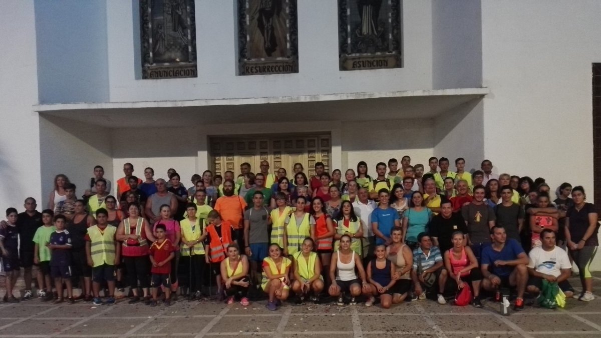 Los senderistas de La Mojonera.