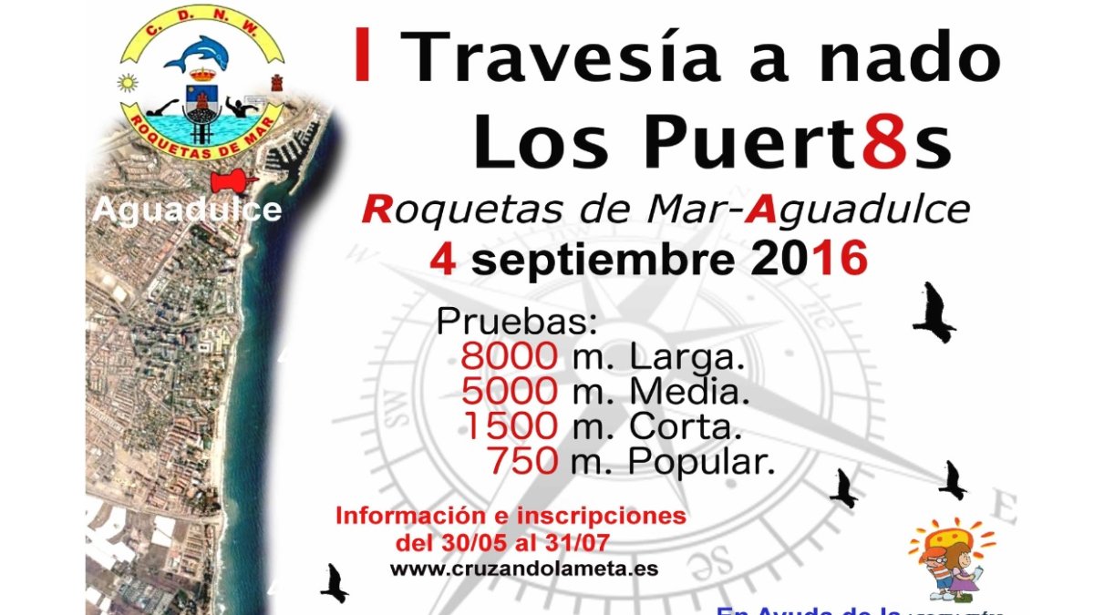 Cartel de la travesía.