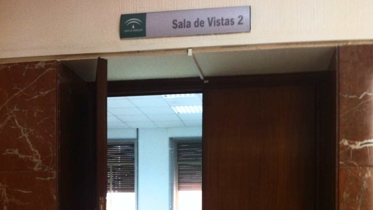 Sala de vistas de la Audiencia de Almería