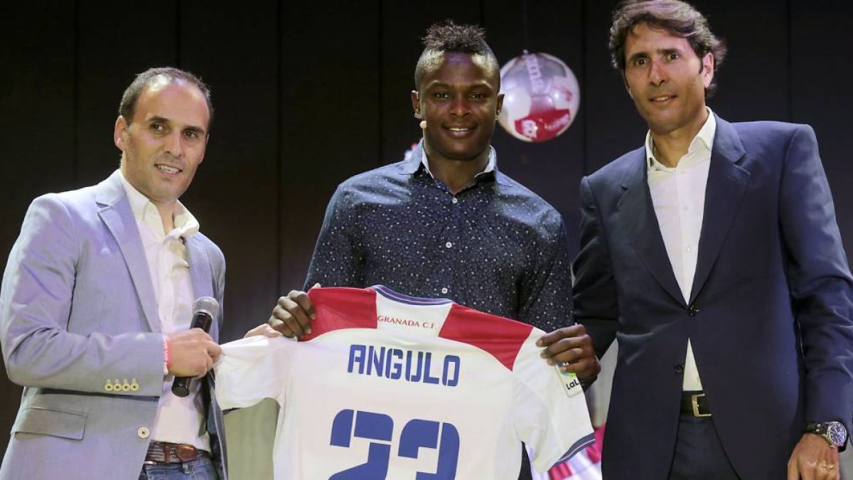 Angulo el día de su presentación.