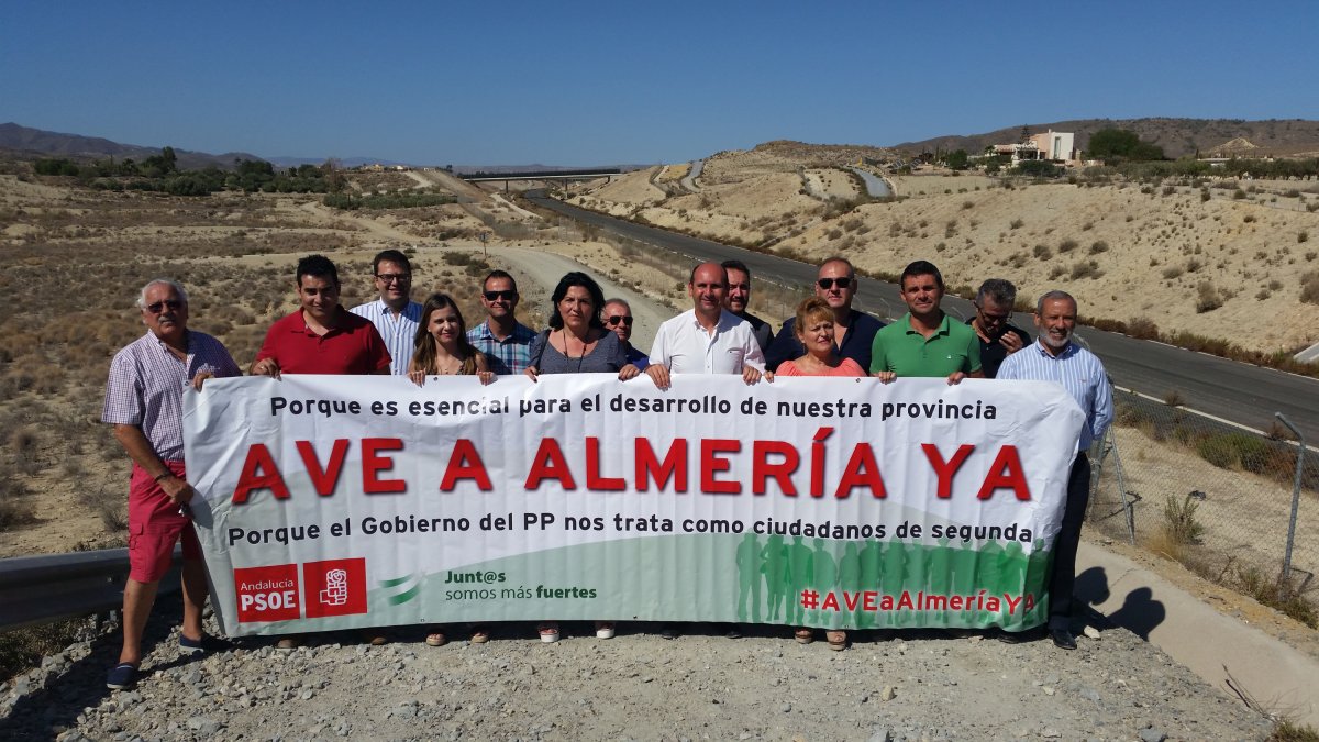 Acto reivindicativo en el levante almeriense