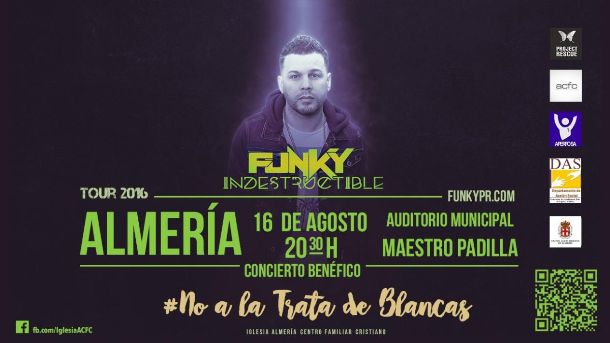Cartel del concierto benéfico.