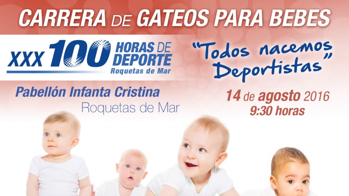 La carrera de bebés será la gran novedad del domingo.