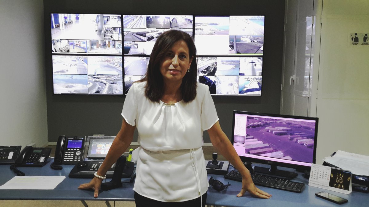 Trinidad Cabeo, presidenta de la Autoridad Portuaria.