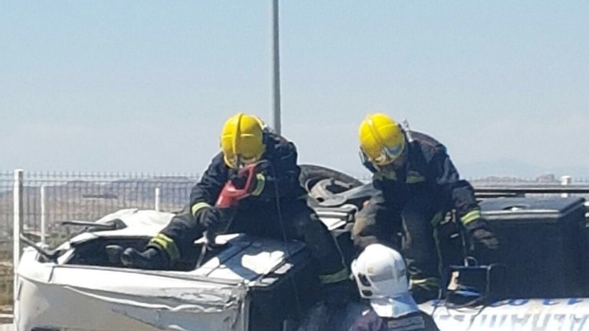 Trabajos de rescate llevados a cabo por los Bomberos del Levante.
