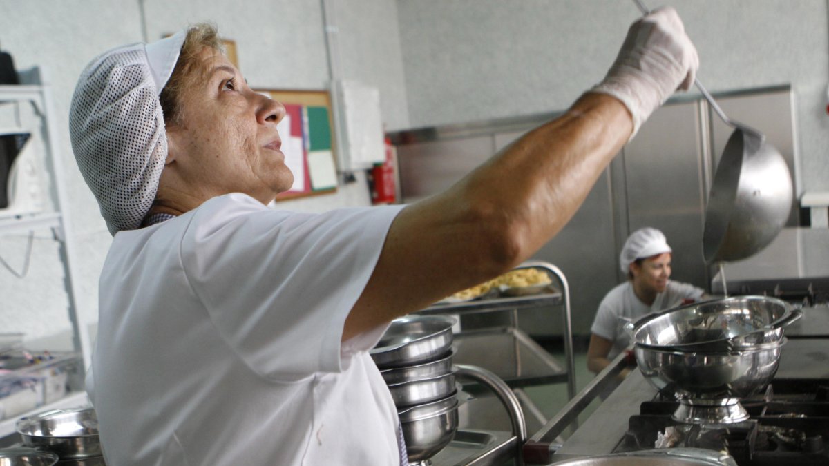 Comedor escolar en Almería.