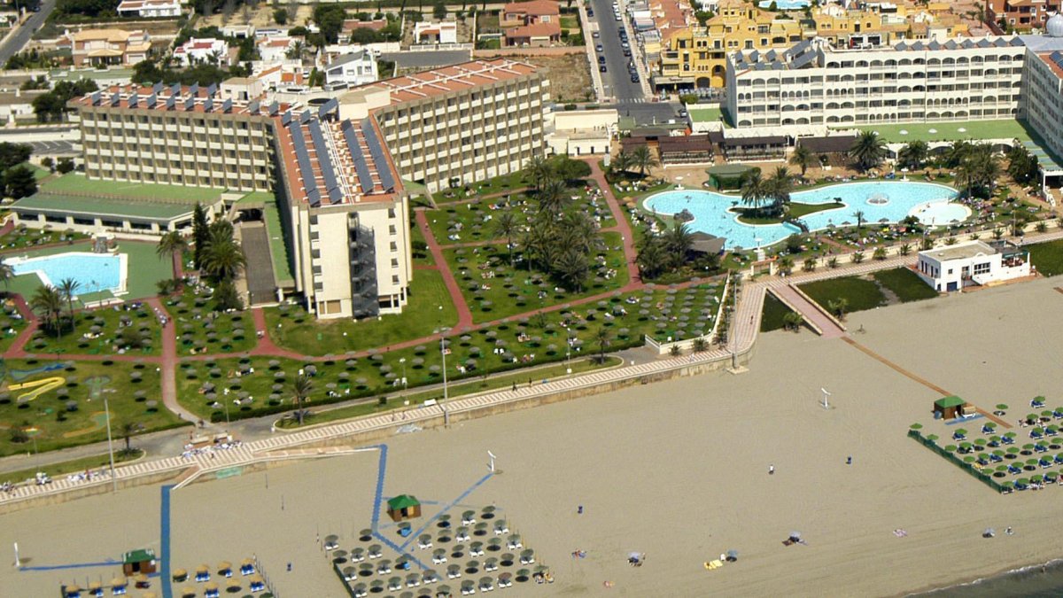 Vista aérea de una parte de la Urbanización.