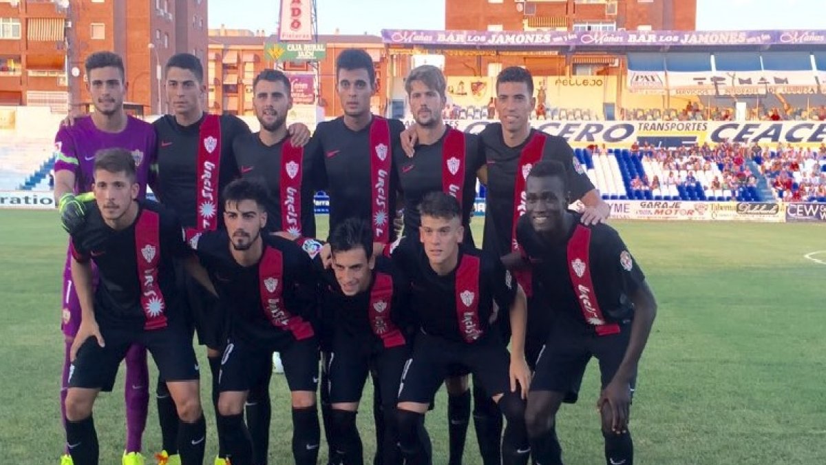El once del Almería B.