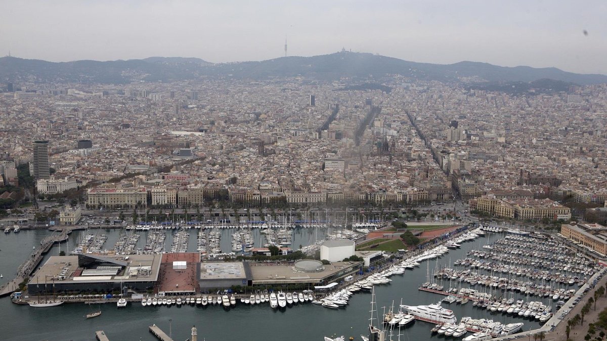 Vista aérea de la ciudad de Almería