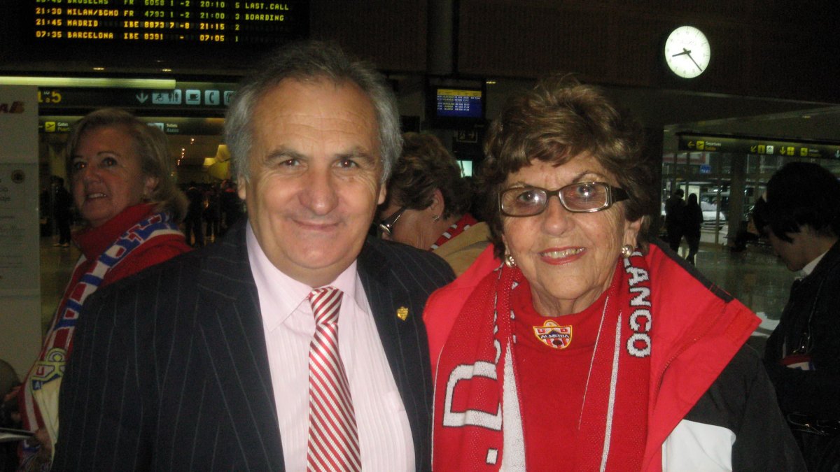 Emelina Soriano con Alfonso García.