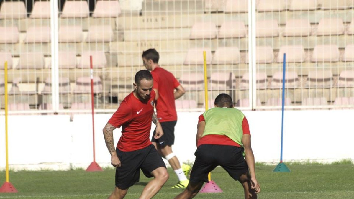Iván Sánchez, en un entrenamiento.