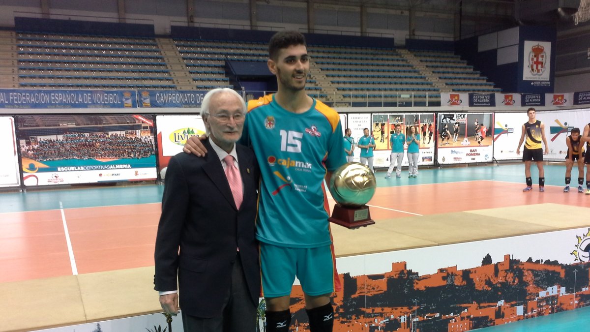 Juan Docio con el MVP del Nacional, Fran iribarne.