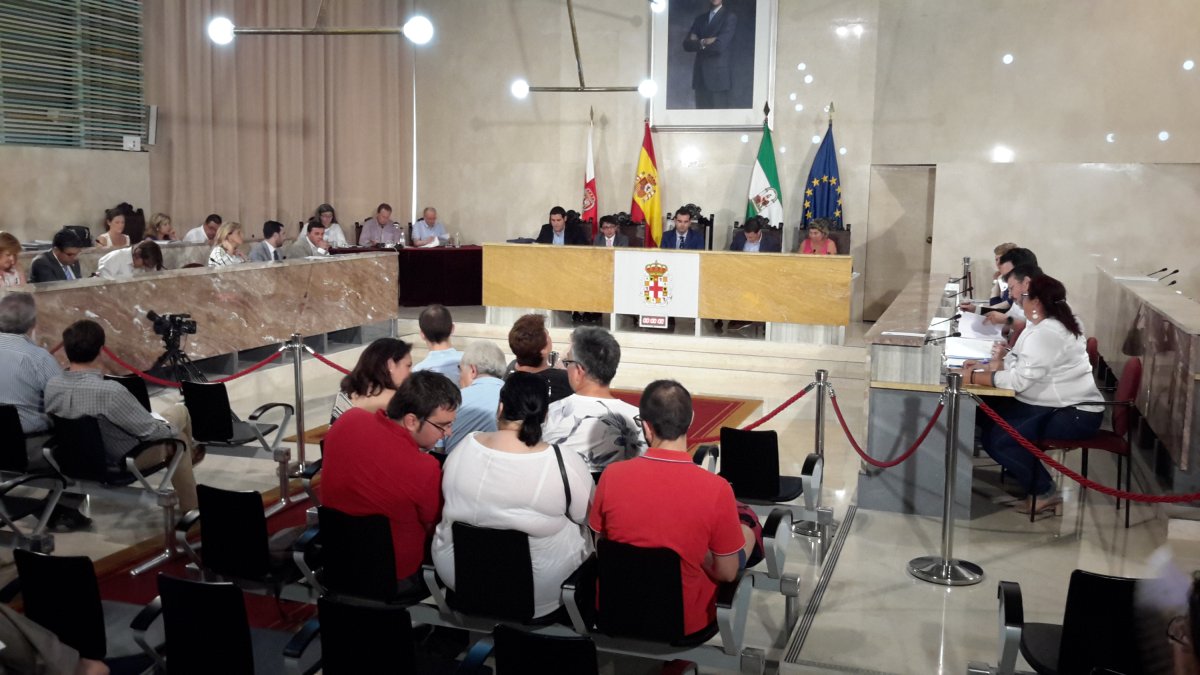 Sesión plenaria en el Ayuntamiento