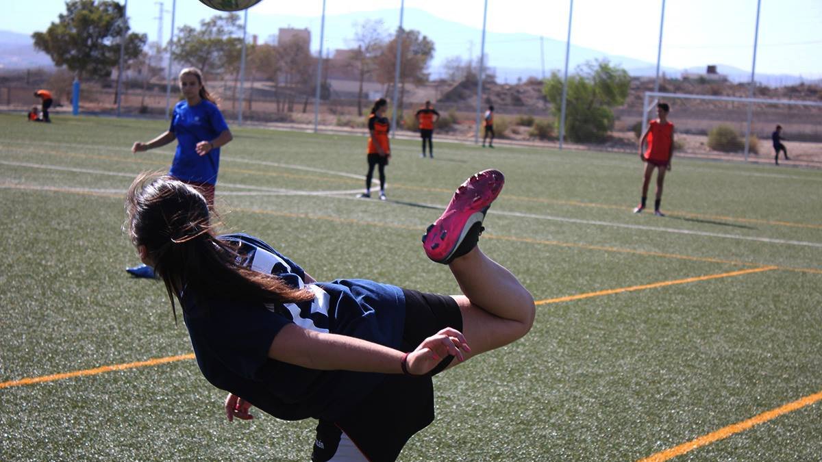 Jugadoras del Estudiantes durante un entrenamiento