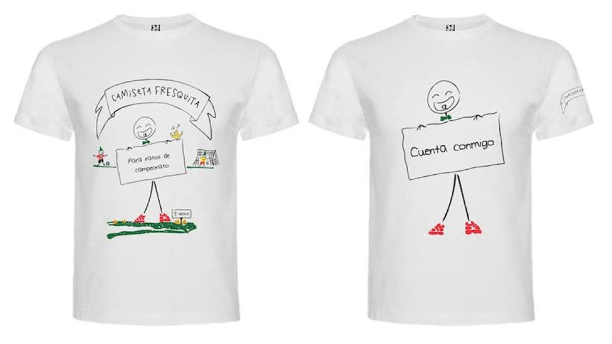 Imagen de las camisetas a la venta