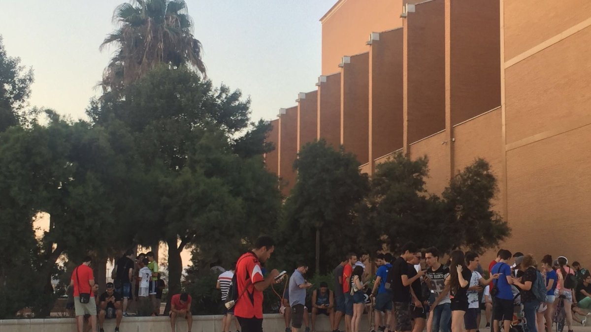 Foto captada ayer tarde junto al Auditorio.